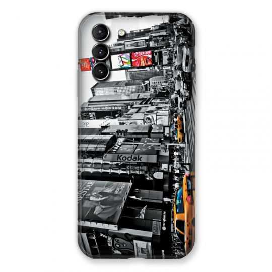 Coque Pour Samsung Galaxy S21 Plus Amerique USA New York Taxi
