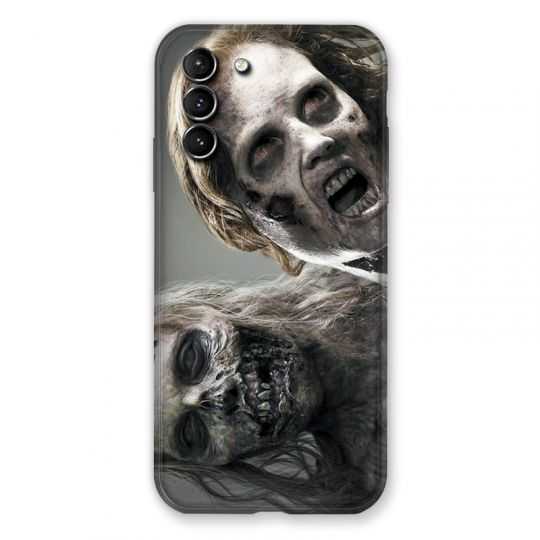 Coque Pour Samsung Galaxy S21 Plus Zombie Blanc