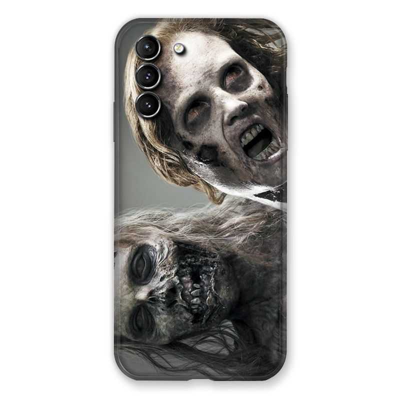 Coque Pour Samsung Galaxy S21 Plus Zombie Blanc