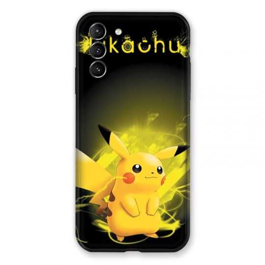 Coque Pour Samsung Galaxy S21 Plus Pokemon Pikachu Eclair