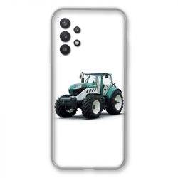 Coque Pour Samsung Galaxy A32 Agriculture Tracteur Blanc