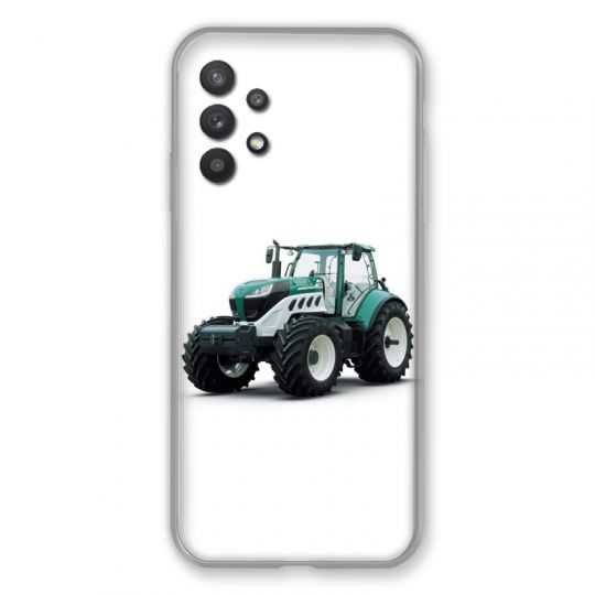 Coque Pour Samsung Galaxy A32 Agriculture Tracteur Blanc