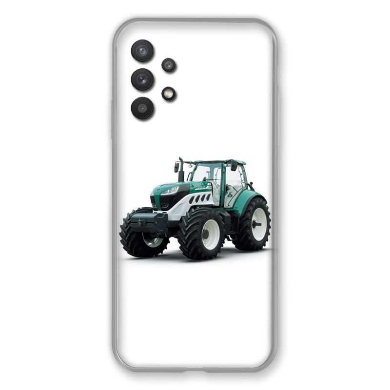 Coque Pour Samsung Galaxy A32 Agriculture Tracteur Blanc