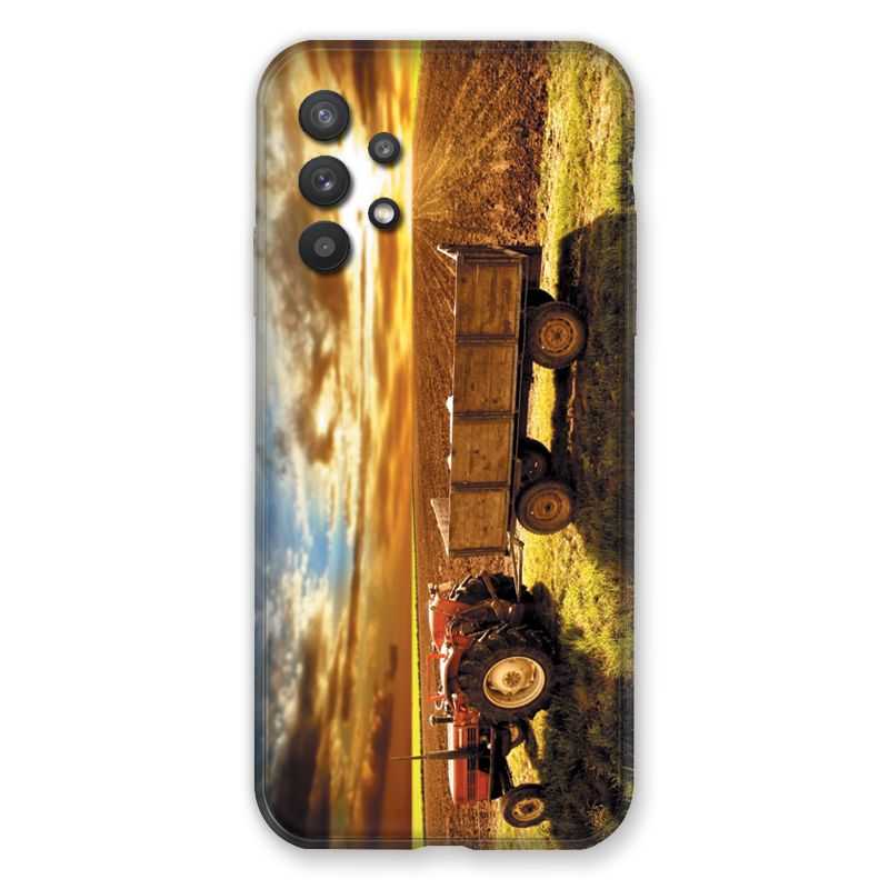 Coque Pour Samsung Galaxy A32 Agriculture Tracteur Color