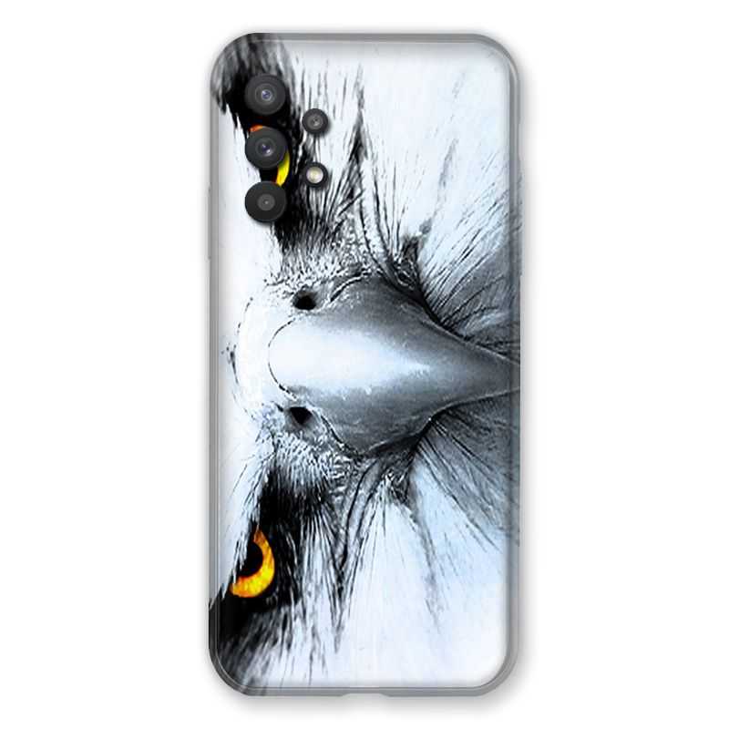 Coque Pour Samsung Galaxy A32 Aigle Royal Blanc