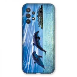 Coque Pour Samsung Galaxy A32 Dauphin Ile