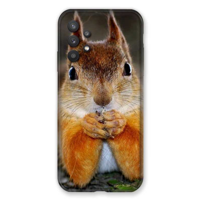 Coque Pour Samsung Galaxy A32 Ecureuil Face