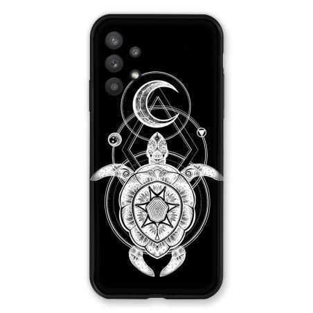 Coque Pour Samsung Galaxy A32 Animaux Maori Tortue Noir
