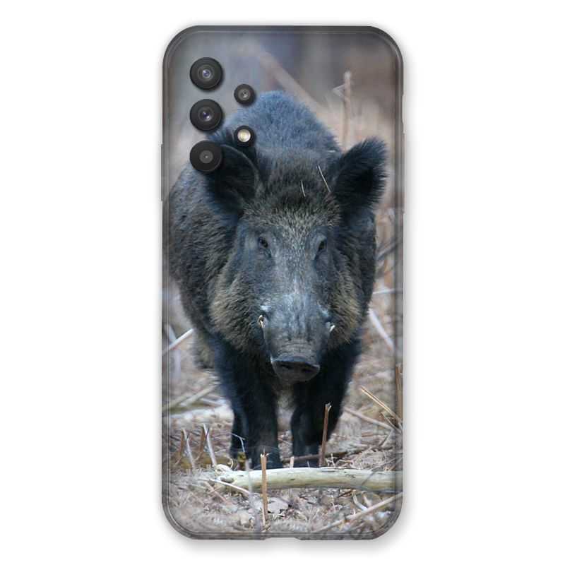 Coque Pour Samsung Galaxy A32 Sanglier Pin