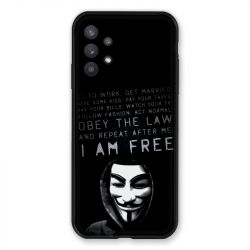 Coque Pour Samsung Galaxy A32 Anonymous I am free