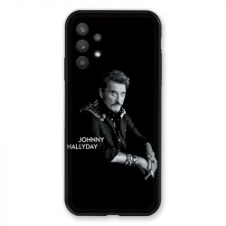 Coque Pour Samsung Galaxy A32 Johnny Hallyday Noir