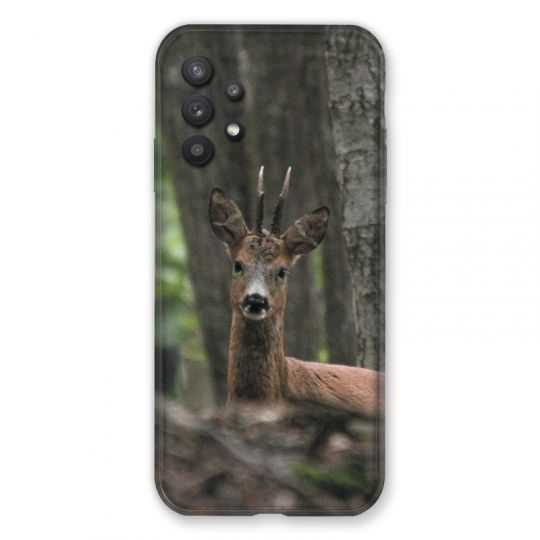 Coque Pour Samsung Galaxy A32 Chasse Chevreuil Bois