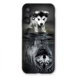 Coque Pour Samsung Galaxy A32 Chien Reflet