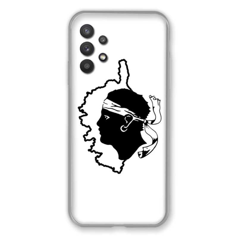 Coque Pour Samsung Galaxy A32 Corse Blanc