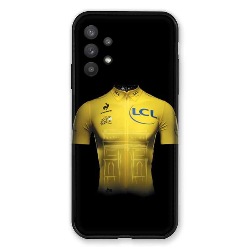 Coque Pour Samsung Galaxy A32 Cyclisme Maillot Jaune