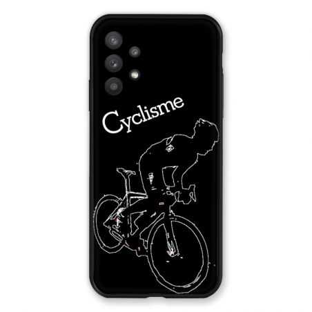 Coque Pour Samsung Galaxy A32 Cyclisme Ombre Blanche