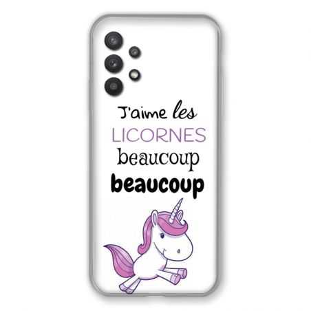 Coque Pour Samsung Galaxy A32 Decale Licornes