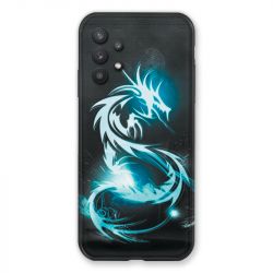 Coque Pour Samsung Galaxy A32 Dragon Bleu