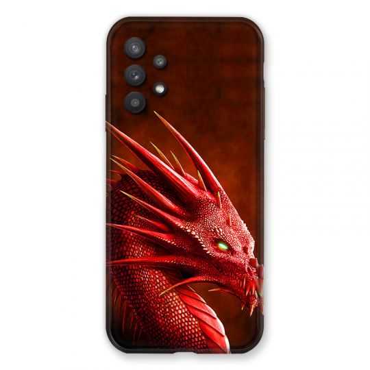 Coque Pour Samsung Galaxy A32 Dragon Rouge