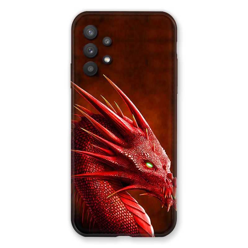 Coque Pour Samsung Galaxy A32 Dragon Rouge