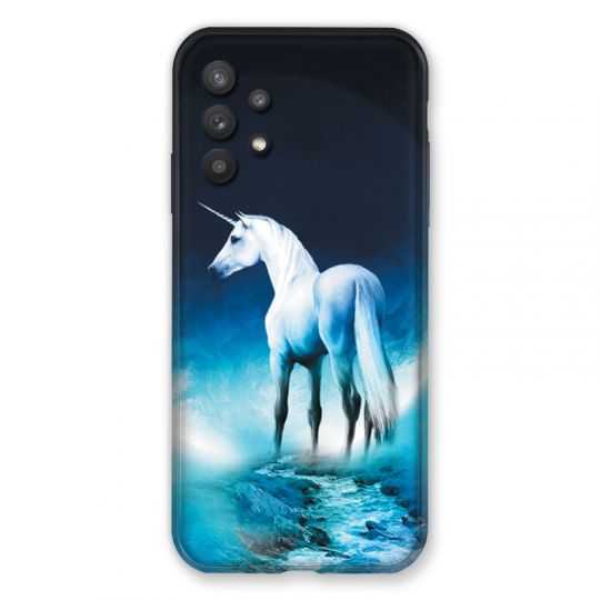 Coque Pour Samsung Galaxy A32 Licorne Lune