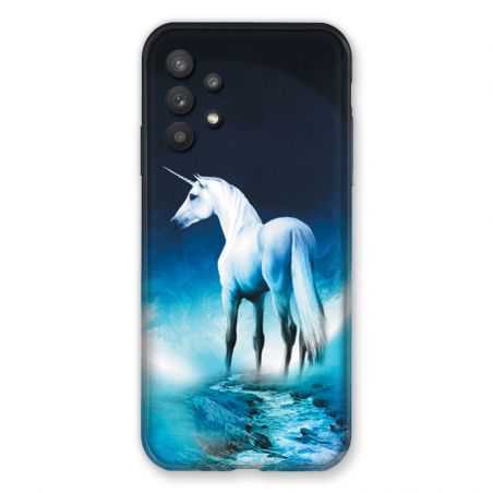 Coque Pour Samsung Galaxy A32 Licorne Lune