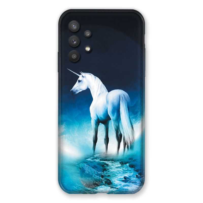 Coque Pour Samsung Galaxy A32 Licorne Lune