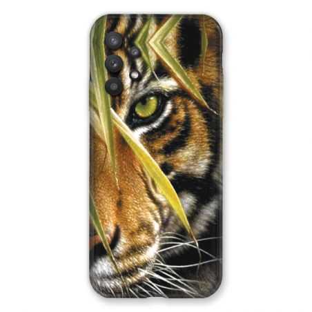 Coque Pour Samsung Galaxy A32 Oeil Tigre