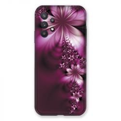 Coque Pour Samsung Galaxy A32 Fleur Violette Montante