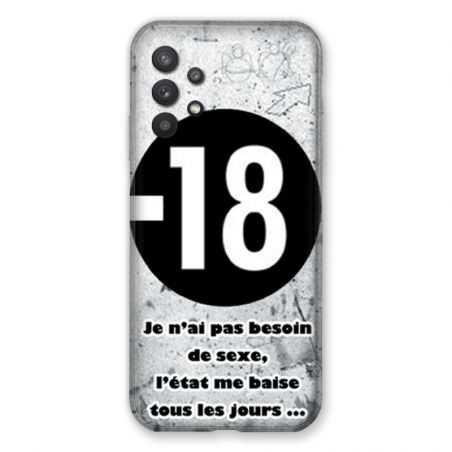 Coque Pour Samsung Galaxy A32 Humour 18 Ans