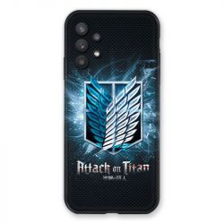 Coque Pour Samsung Galaxy A32 Manga Attaque Titans Noir