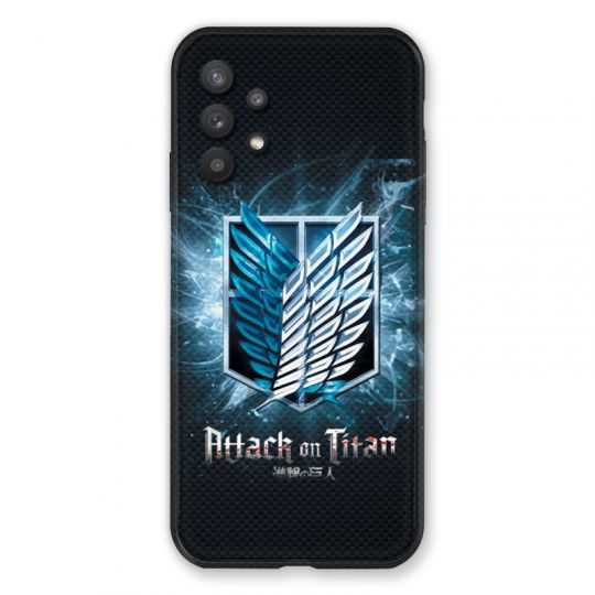 Coque Pour Samsung Galaxy A32 Manga Attaque Titans Noir