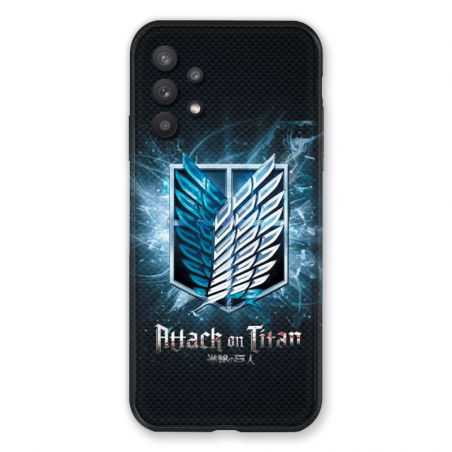 Coque Pour Samsung Galaxy A32 Manga Attaque Titans Noir