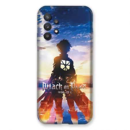 Coque Pour Samsung Galaxy A32 Manga Attaque Titans Soleil