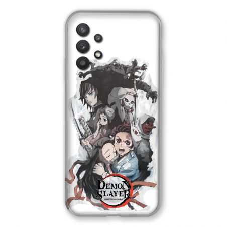 Coque Pour Samsung Galaxy A32 Manga Demon Slayer Blanc