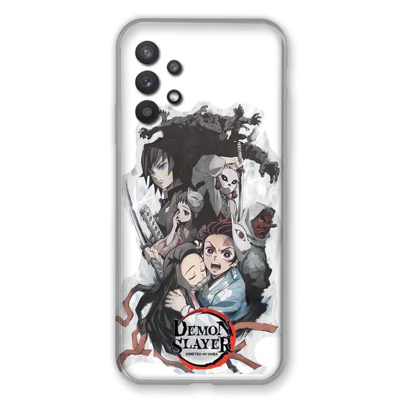 Coque Pour Samsung Galaxy A32 Manga Demon Slayer Blanc