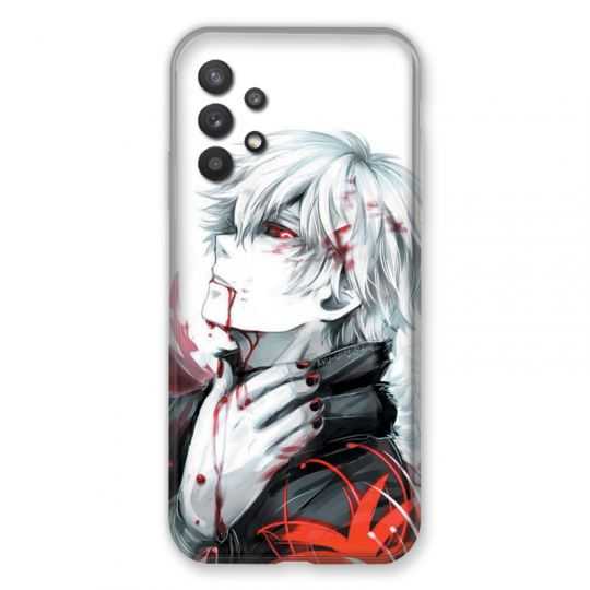 Coque Pour Samsung Galaxy A32 Manga Kaneki Blanc