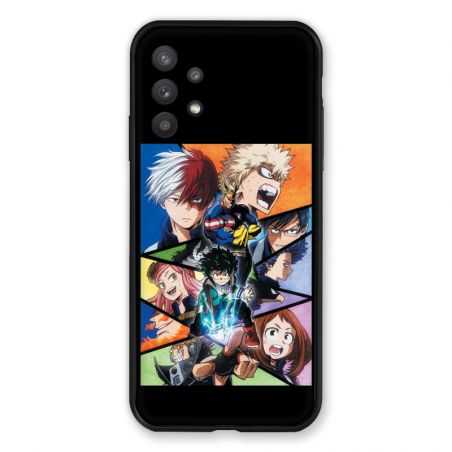 Coque Pour Samsung Galaxy A32 Manga My Hero Academia Noir