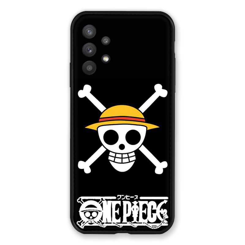 Coque Pour Samsung Galaxy A32 Manga One Piece Tete de Mort