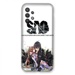 Coque Pour Samsung Galaxy A32 Manga SAO sword Art Online Blanc