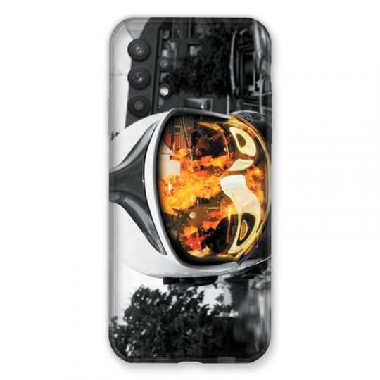 Coque Pour Samsung Galaxy A32 Pompier Casque Feu