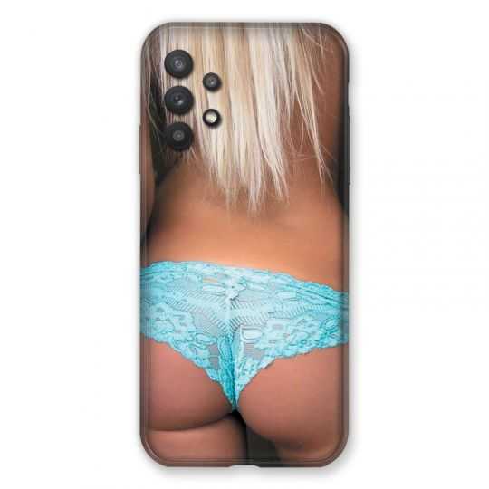 Coque Pour Samsung Galaxy A32 Sexy Tanga Bleu