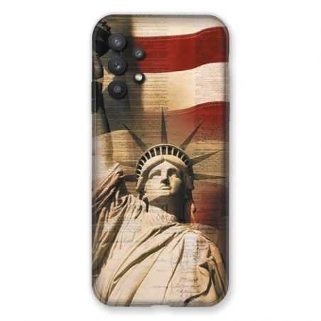 Coque Pour Samsung Galaxy A32 Amerique USA Statue liberté