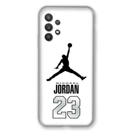 Coque Pour Samsung Galaxy A32 Jordan 23 Blanc