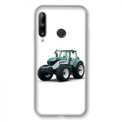 Coque Pour Huawei P40 Lite E Agriculture Tracteur Blanc
