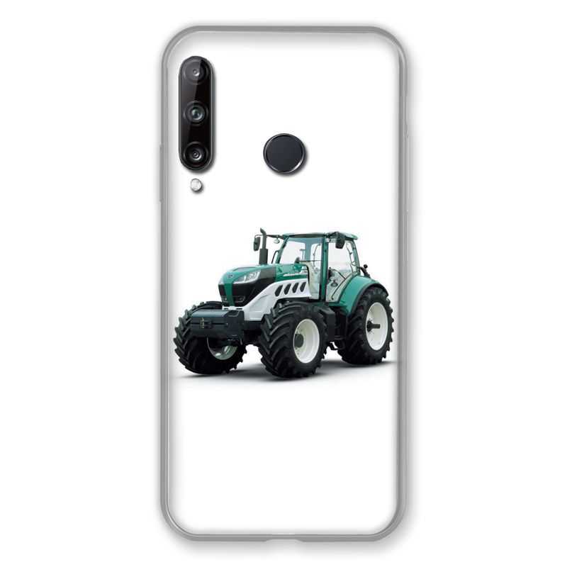 Coque Pour Huawei P40 Lite E Agriculture Tracteur Blanc