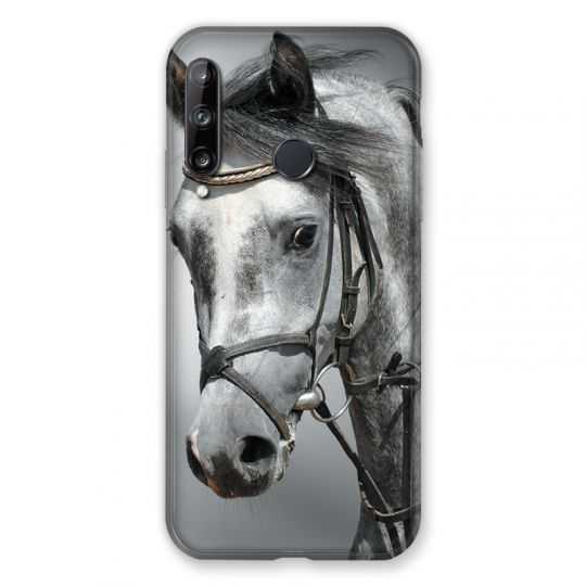 Coque Pour Huawei P40 Lite E Cheval Blanc