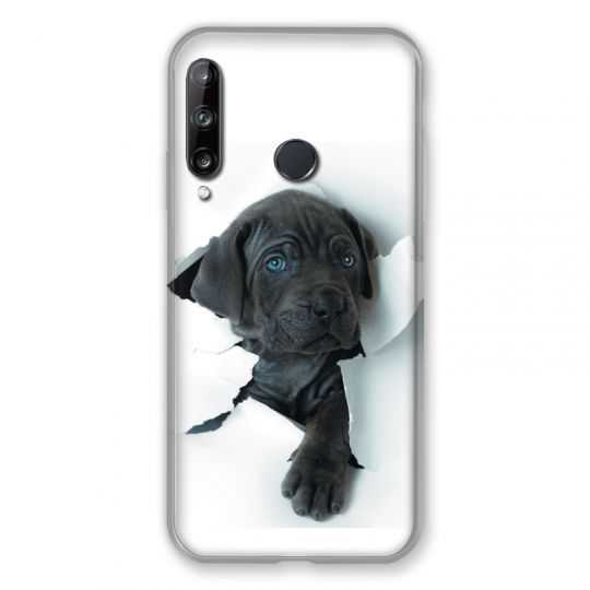 Coque Pour Huawei P40 Lite E Chien Noir