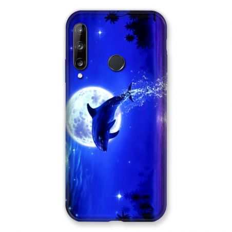 Coque Pour Huawei P40 Lite E Dauphin Lune