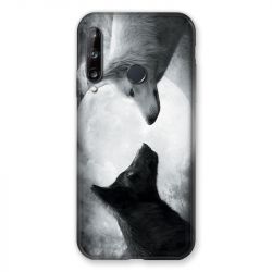 Coque Pour Huawei P40 Lite E Loup Duo